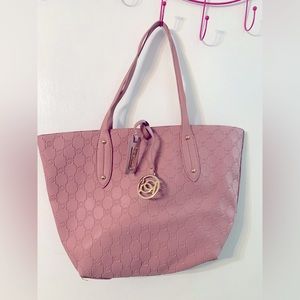 Bebe tote and wristlet